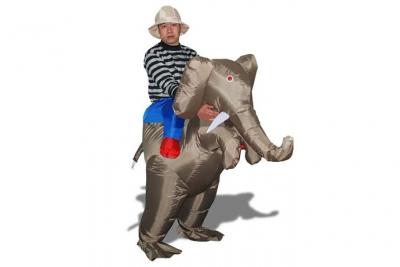 TOTALCADEAU Costume &Eacute;xplorateur Sur Le Dos D'&eacute;l&eacute;phant D&eacute;guisement Avec Chapeau