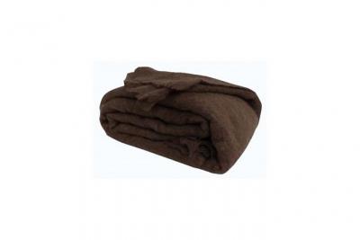 OURSON Couverture mohair  320g chocolat 240x260 