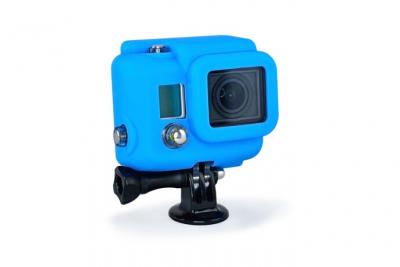 XSORIES Housse en silicone pour cam&eacute;ras GoPro HD Hero 3 - Bleue