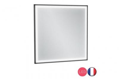 JACOB DELAFON Miroir de salle de bain Allure, carr&eacute; LED, 80 x 2 x 80 cm