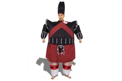 TOTALCADEAU D&eacute;guisement De Garde &Eacute;cossais Gonflable Costume Avec Chapeau