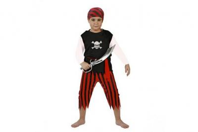 HELLOCADEAU Atosa Pirate Children&acute;s Child Custom Rouge 7-9 Years