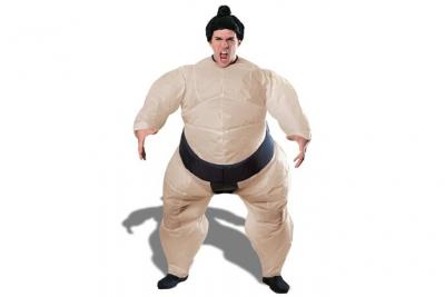 NONAME Eurroweb D&eacute;guisement Sumo Gonflable Costume avec Coiffe
