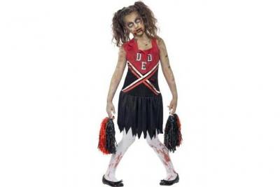GENERIQUE D&eacute;guisement zombie pompom girl fille Halloween 7 &agrave; 9 ans