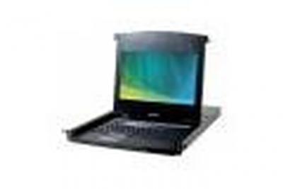 DEXLAN  CONSOLE LCD 18,5' HD 8P KVM VGA/USB +Cable