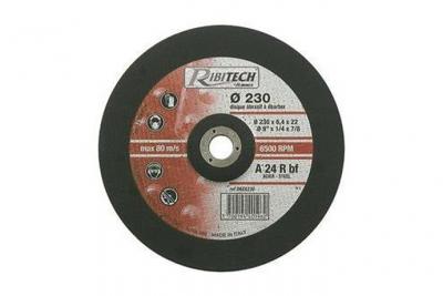 RIBIMEX Ribitech PRDAEA230 Disque d'&eacute;bavurage en acier 230 x 6,4 x 22,2 mm