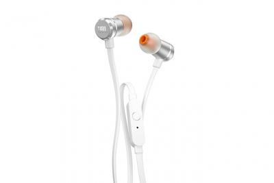 JBL Ecouteurs intra  T290 Blanc avec contr&ocirc;le par boutons, microphone, kit mains libres