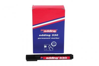 EDDING C/10 Rotulador  330 Negro Marcador Punta Biselada - [Livre en VO]