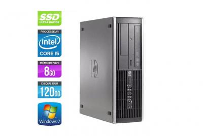HP Unit&eacute; centrale  Elite 8300 SFF - Noir - Intel Core i5-3470 / 3.20 GHz - RAM 8 Go - SSD 120 Go - DVDRW - Gigabit Ethernet - Windows 7 Professionnel 