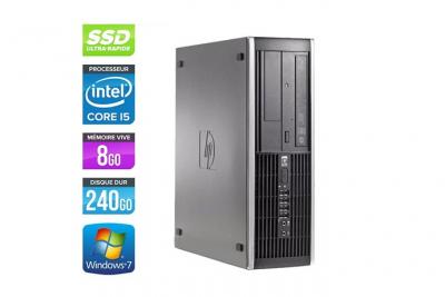 HP Unit&eacute; centrale  Elite 8300 SFF - Noir - Intel Core i5-3470 / 3.20 GHz - RAM 8 Go - SSD 240 Go - DVDRW - Gigabit Ethernet - Windows 7 Professionnel 