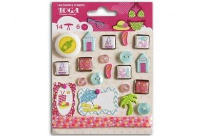 TOGA  lot de 17 embellissements &eacute;t&eacute; 1974