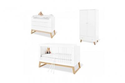 PINOLINO Ensemble Chambre b&eacute;b&eacute; &laquo;&nbsp;Bridge&nbsp;&raquo; large, &agrave; 3 &eacute;l&eacute;ments