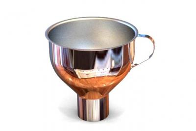 BAUMALU  450141 Entonnoir Inox pour Confiture, Gris, 14 x 16.5 x 13.5 cm