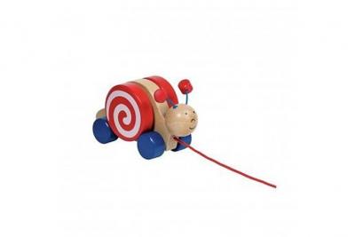 GOKI Escargot &agrave; tirer avec sa carapace mobile