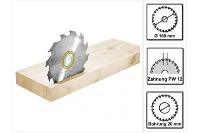 FESTOOL Lame de scie  Panther 160 x 1.8 x 20 PW12 - 500460