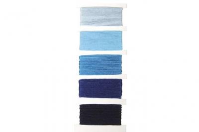 RAYHER Fil bracelet br&eacute;silien - 5 coul. - Tons bleus