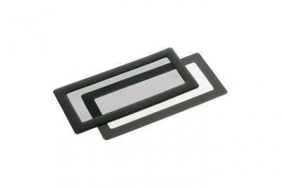 DEMCIFLEX  filtre &agrave; poussi&egrave;re 2 x 40 mm, carr&eacute; - noir sc df0077