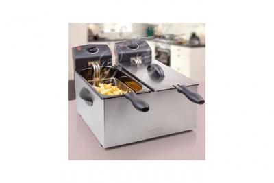 TRISTAR Friteuse &agrave; double compartiment  fr6937 6 l 3600w blanc