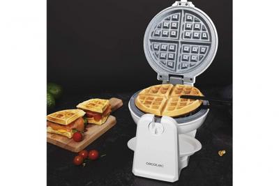 CECOTEC Gaufrier &eacute;lectrique pour 4 gaufres 1000w blanc