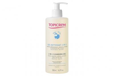 TOPICREM  Soins B&eacute;b&eacute; Bio Gel Nettoyant 2 en 1 500ml
