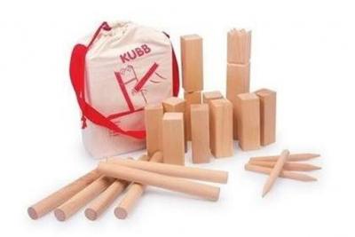 GOKI  - Jeu d'&eacute;chec des Vikings &laquo;Kubb&raquo; Deluxe