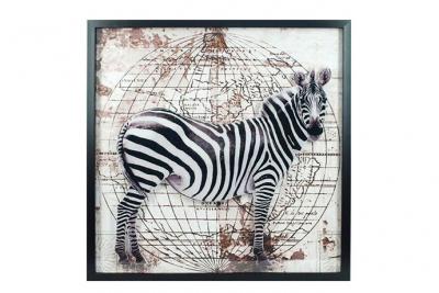 ZEN ET ETHNIQUE Grand cadre d&eacute;coratif z&egrave;bre 60 cm
