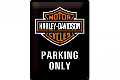 HARLEY DAVIDSON Grande plaque m&eacute;tal  Parking