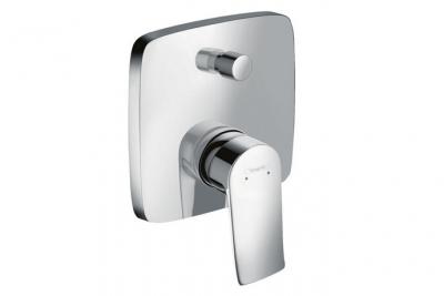 HANSGROHE Robinet de baignoire encastr&eacute; carr&eacute; Metris 