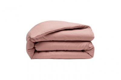 HOUSSE DE REVE Housse De Couette 100% Lin Lav&eacute; 240x260 Cm Rose