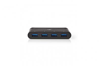 NEDIS TCARF200BK - Concentrateur (hub) - 4 x SuperSpeed USB 3.0 - de bureau