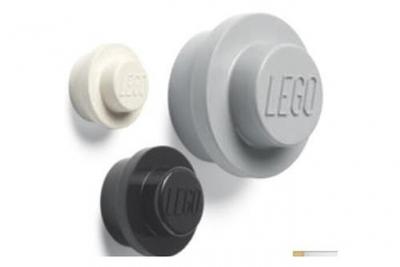 LEGO Set de Crochets muraux (Blanc, Noir, Gris) Taille Unique