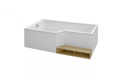 Baignoire bain douche 170 x 70/90 - version gauche Jacob Delafon Neo acrylique