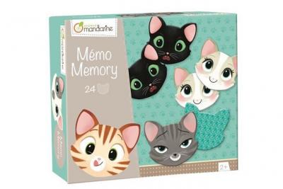 AVENUE MANDARINE Jeu &eacute;ducatif memory, chats et expressions 