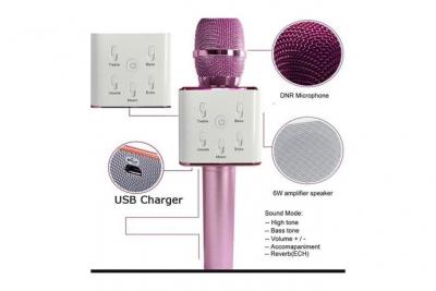  Karaoke joueur microphone sans fil condensateur avec haut-parleur microphone bluetooth ktv 