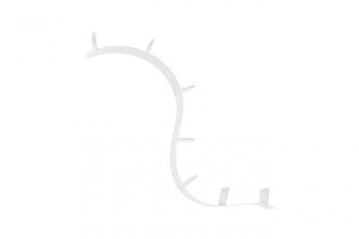 Kartell Bookworm, Biblioth&egrave;que Flexible, 7 Serre-livres (320cm), Blanc