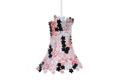 KARTELL Suspension Bloom plastique rose noir / H 70 cm - 