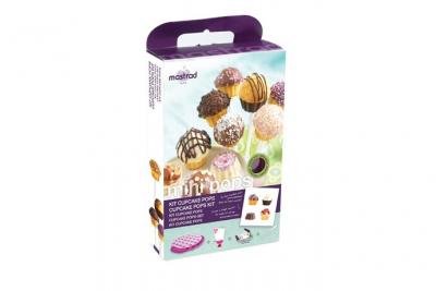 MASTRAD  F44960 Kit Cupcake Pops Silicone Berry