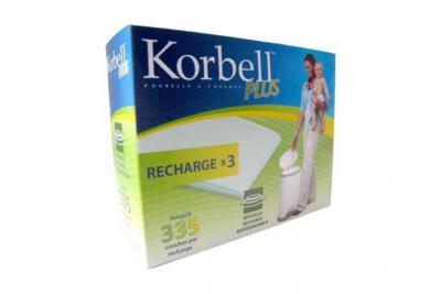 KORBELL  PLUS Recharge 3 pack pour poubelle 26L