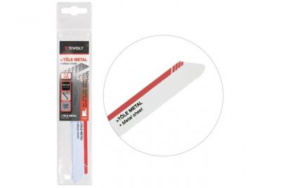 TIVOLY Lame de scie sabre T&ocirc;le et M&eacute;taux HSS L150mm coupe tubes, plaques jusqu'&agrave; 10cm &eacute;paisseur 