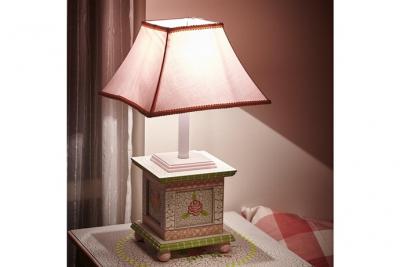 TEAMSON KIDS Lampe Enfant Cracked Rose Chevet Bureau Veilleuse Chambre B&eacute;b&eacute; Fille W-5069ge