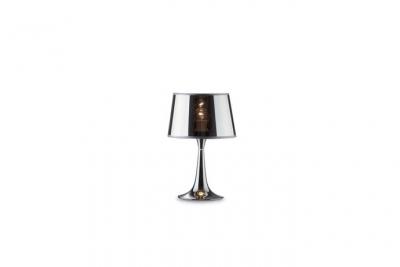 IDEALLUX Lampe de table Chrome LONDON CROMO 1 ampoule en m&eacute;tal