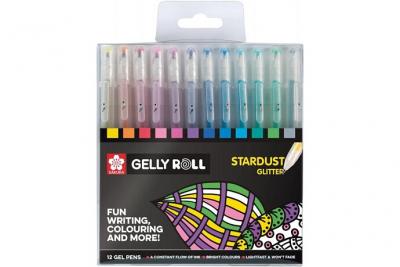 SAKURA  Stylo roller encre gel Gelly Roll Stardust &eacute;tui de 12