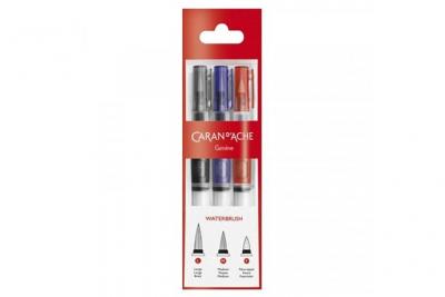 CARAN D ACHE Caran Dache Lot de 3 brosses &agrave; eau (1 r&eacute;f 0115-201/202/203)