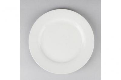 SECRET DE GOURMET Lot de 6 assiettes &agrave; dessert rondes - D 20 cm - Blanc