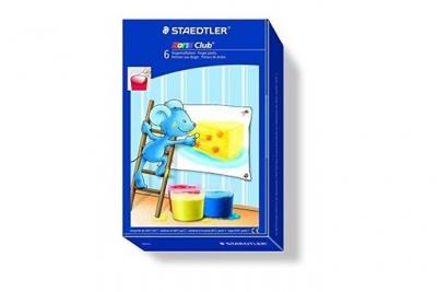STAEDTLER Mali - gouache &agrave; doigt - couleurs standard - 6 unit&eacute;s 8816