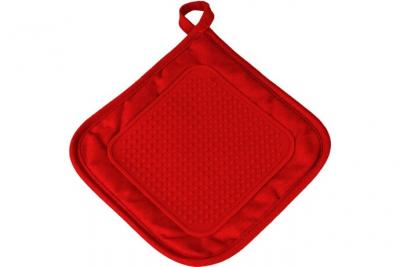 DOUCEUR D INTERIEUR Manique 19 x 19 cm polycoton+silicone cuistot Rouge