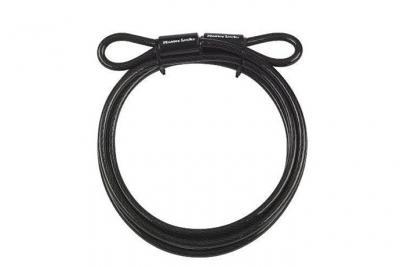MASTER LOCK  49EURD C&acirc;ble &agrave; boucle en acier tress&eacute; 3 m x 10 mm, Noir