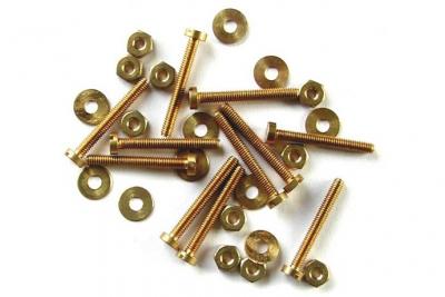 MAXICRAFT  - 10 vis (10/20 mm) + 10 rondelles + 10 &eacute;crous &Oslash; 2,5 mm