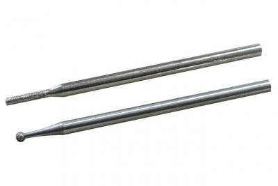 MAXICRAFT  - Lot de 2 fraises diamant&eacute;es cylindriques 1,6/1,8 mm