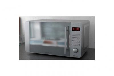 CECOTEC Micro-ondes de 20L avec grill et 8 programmes en acier inoxydable 800W gris